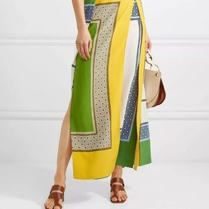 Tory Burch Clarice Silk Maxi Skirt NWT - Size 4